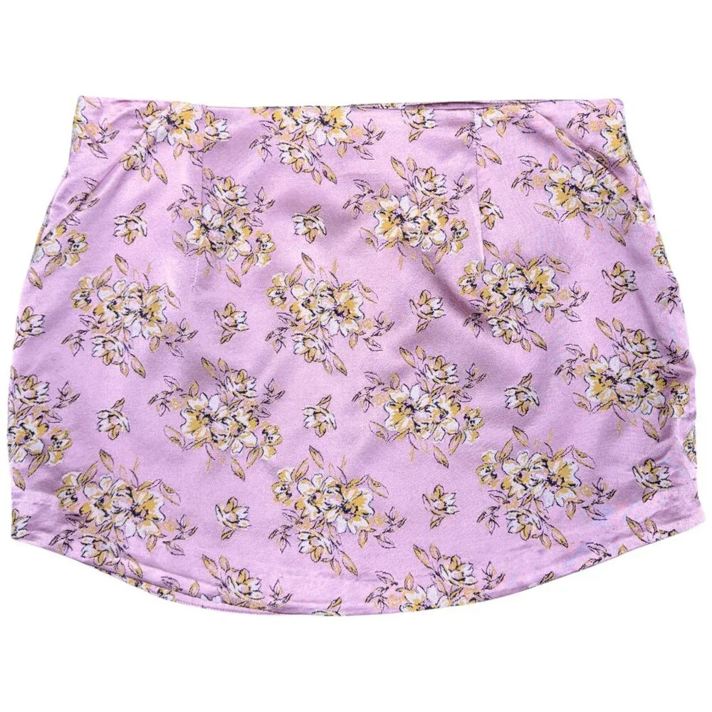 NWT‎ Women's FREE PEOPLE All Dressed Up Mini Skirt / Pink Combo | Size 6
